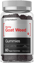 Horbäach frasco delante mostrando 60 gominolas y conveniencia