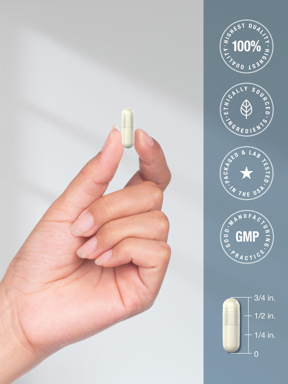 Horbäach detalle de polvo y cápsula para apreciar formulación