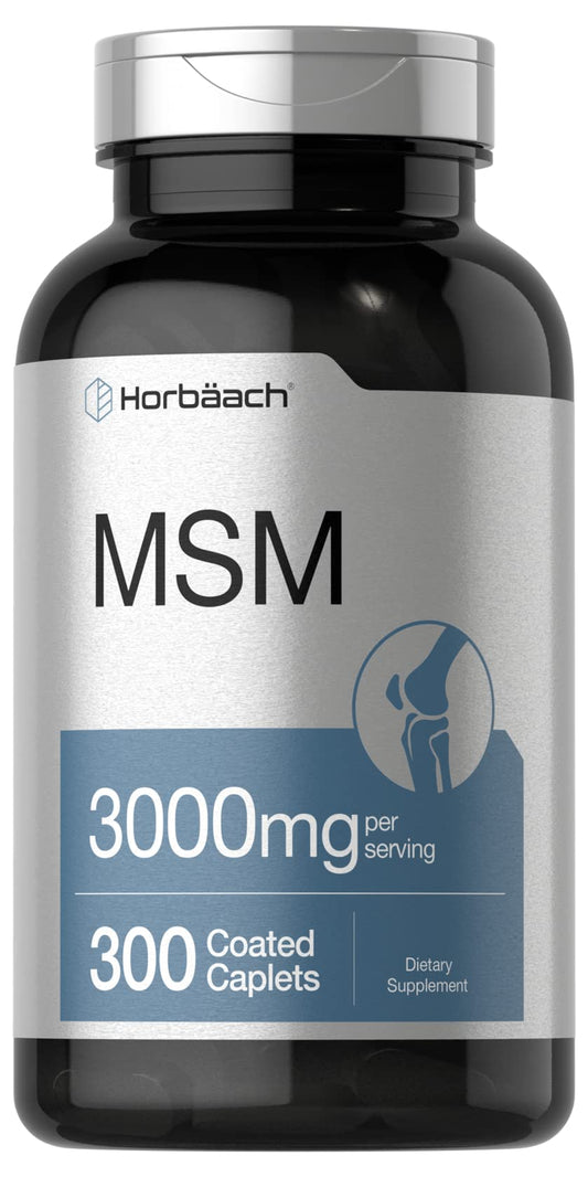 Horbäach frasco frontal mostrando 300 tabletas, confianza en cantidad