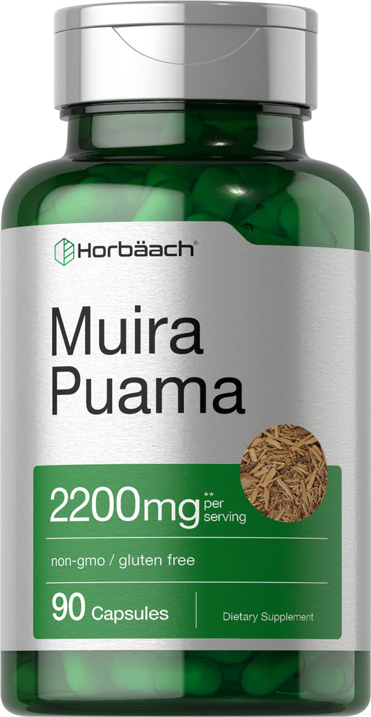 Horbäach envase frontal mostrando 90 cápsulas y beneficios de pureza