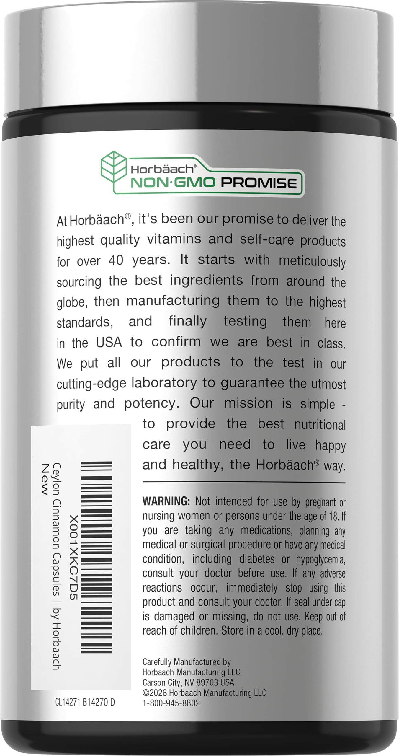 Horbäach textura de polvo de canela que ilustra origen natural y aroma