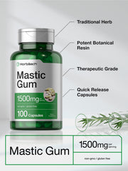 Horbäach detalle de resina de mastic destacando pureza natural