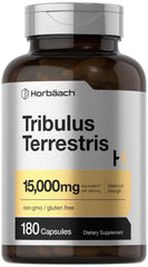 Horbäach frasco frontal mostrando la etiqueta y cantidad 180 cápsulas beneficios claros