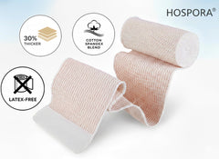 Hospora textura de algodón y spandex para comodidad y elasticidad