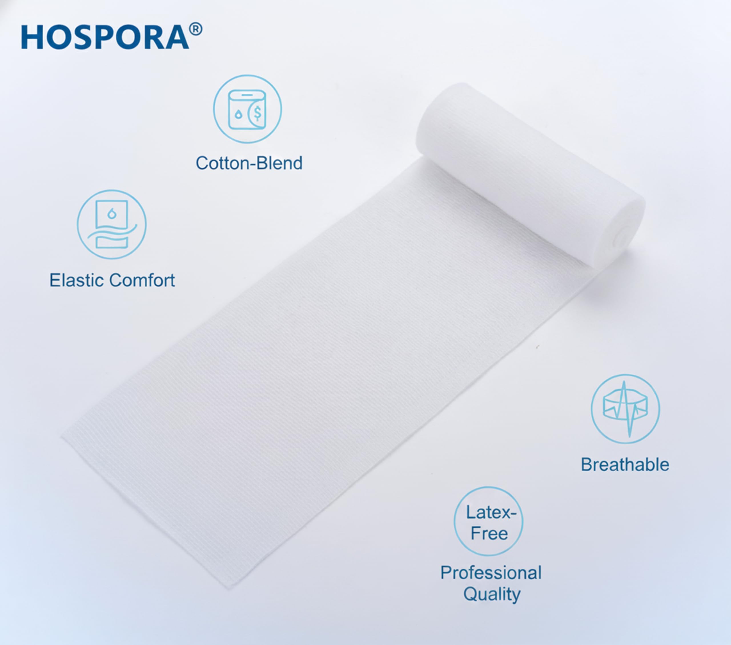 Hospora textura del algodón mostrando superficie uniforme y resistente