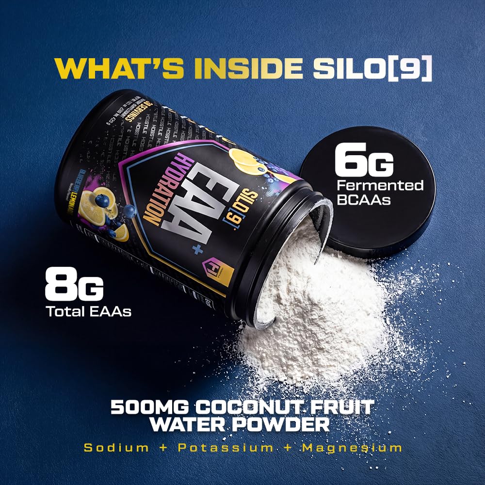 HOSSTILE etiqueta nutricional de SILO[9] con perfil de EAAs y electrolitos