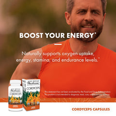 Host Defense cápsulas antes de entrenar para apoyo energético