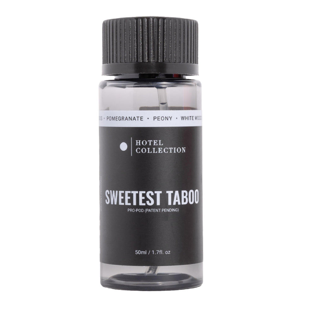 Hotel Collection envase frontal Sweetest Taboo muestra diseño y elegancia