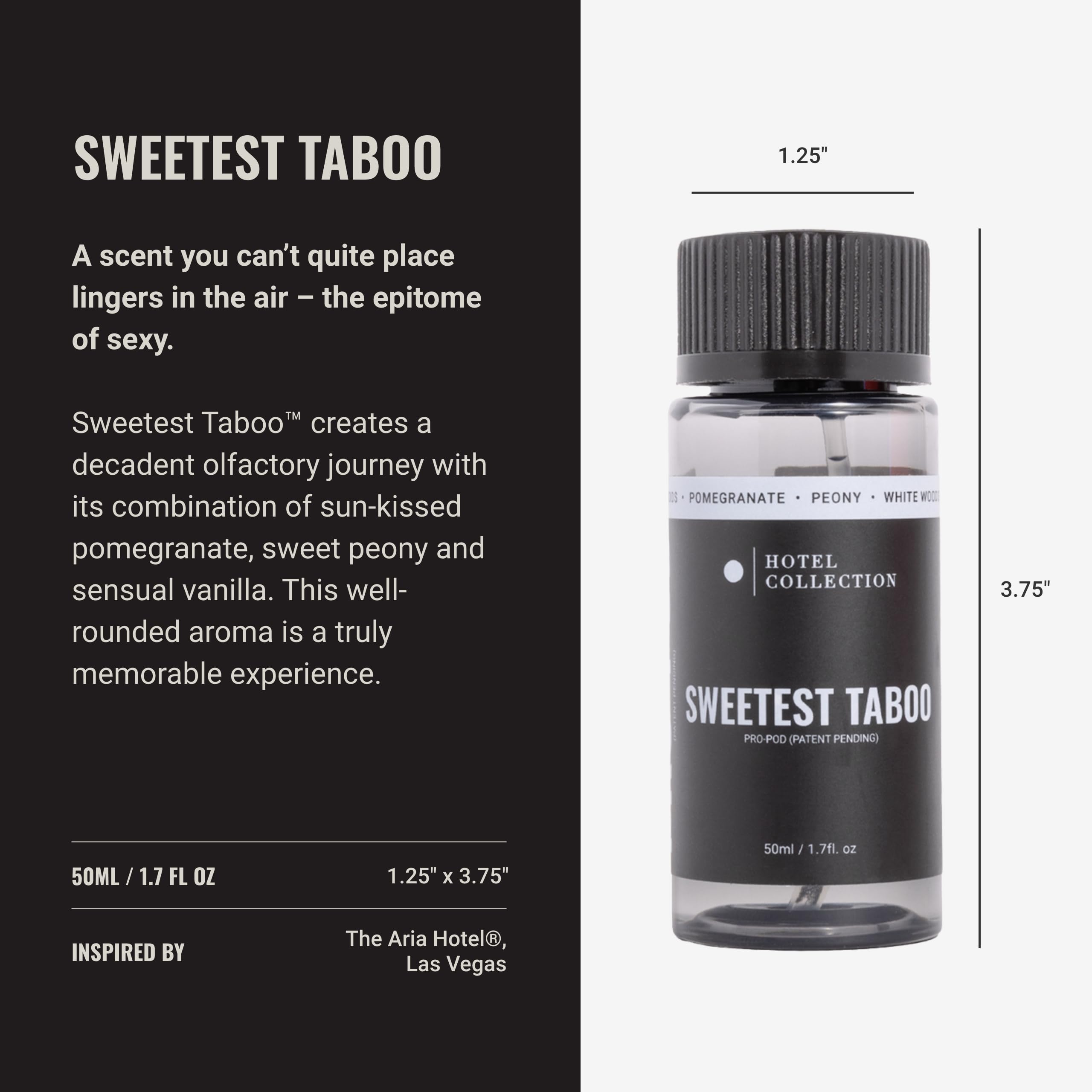 Hotel Collection aceite Sweetest Taboo textura clara muestra pureza