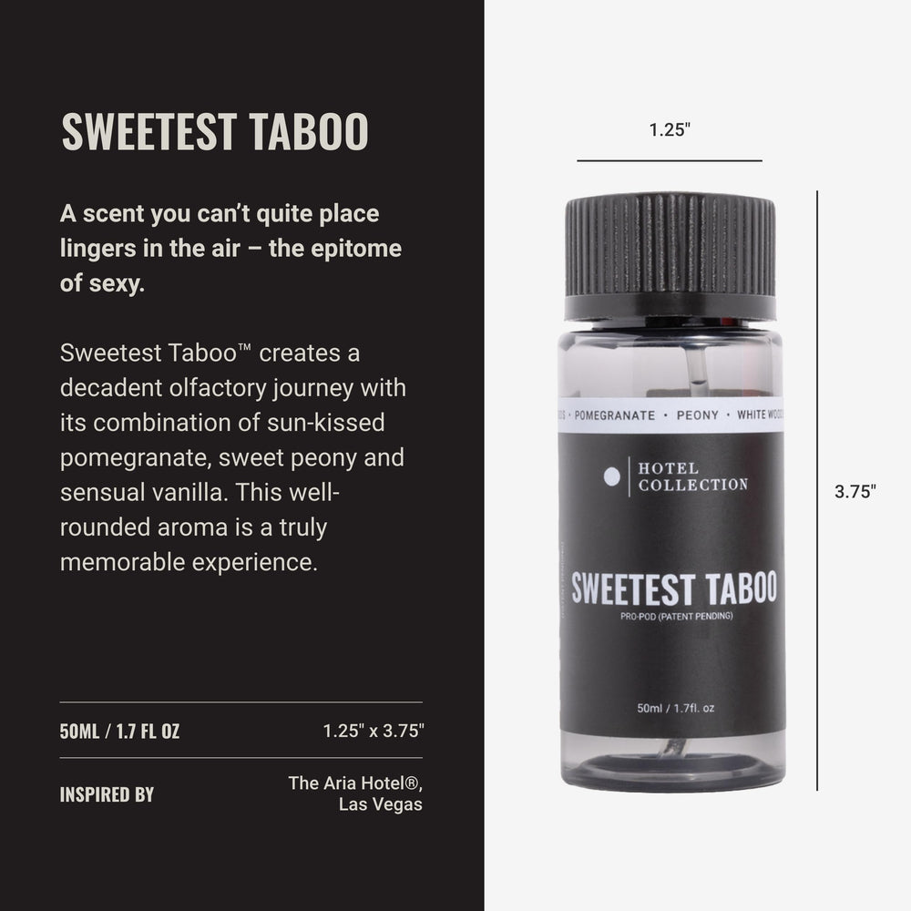 Hotel Collection aceite Sweetest Taboo textura clara muestra pureza