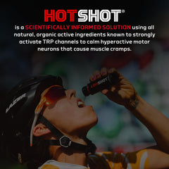 HOTSHOT en mesita de noche, preparación para calambres nocturnos