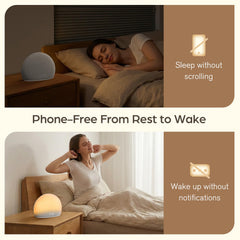 HOUSBAY integrado en dormitorio con luz suave para crear ambiente de descanso