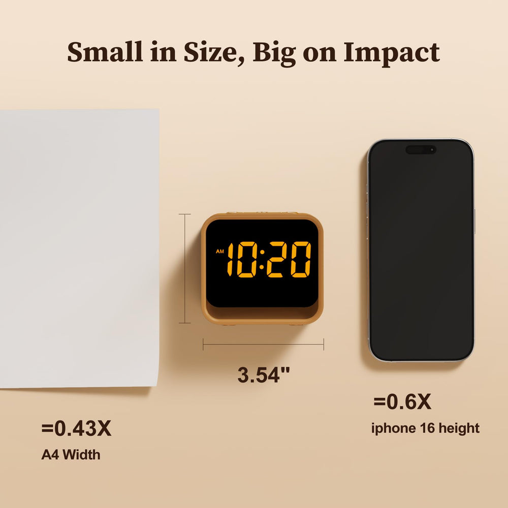 HOUSBAY reloj en dormitorio iluminado creando ambiente relajante y cómodo