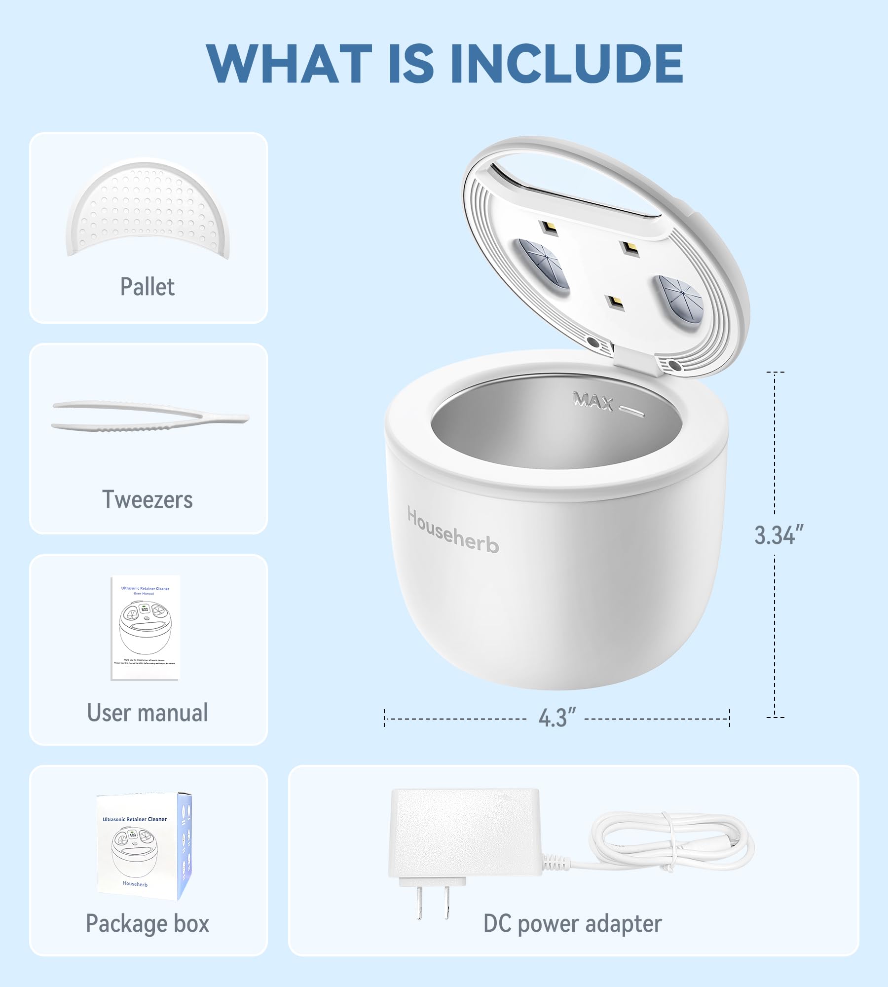 Househerb en encimera de baño ilustrando su estética compacta