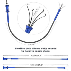 Housolution mango ergonómico con botón de empuje para manejo cómodo y control