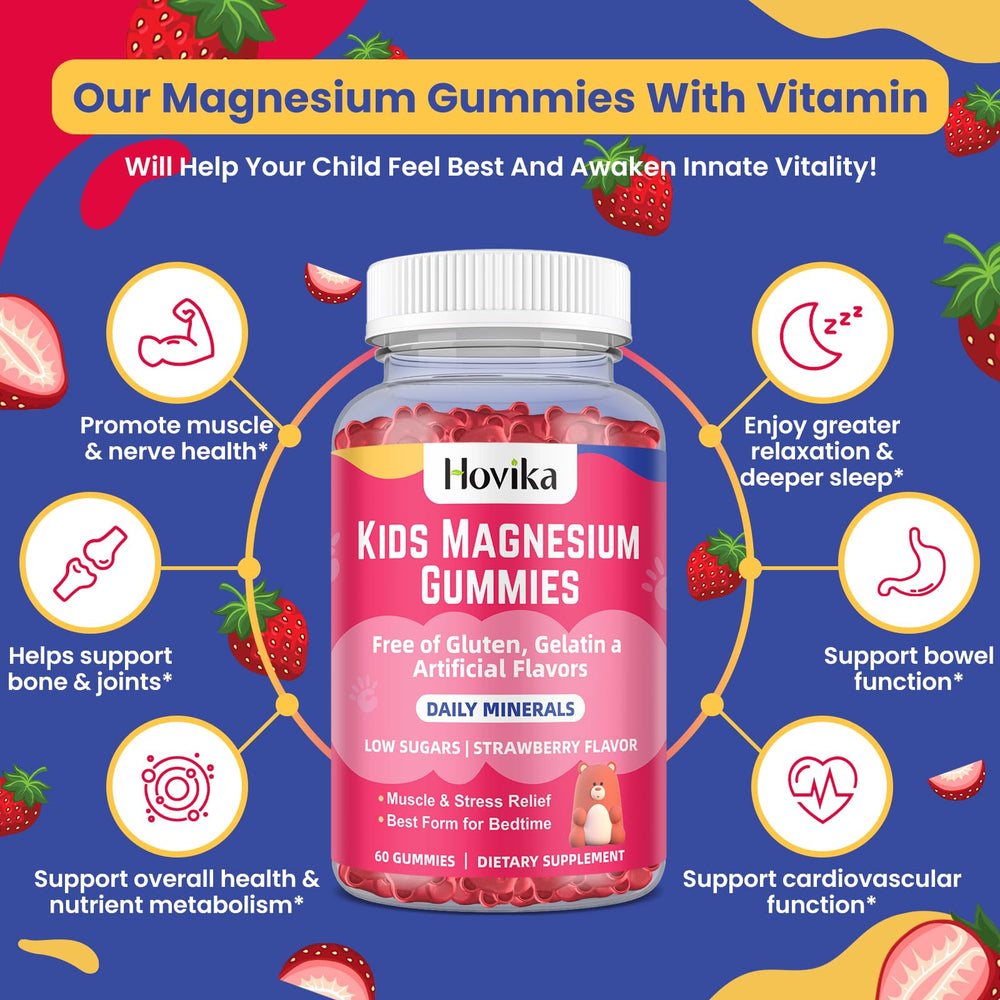 Hovika etiqueta con ingredientes B6, D3 y magnesio citrato para transparencia nutricional