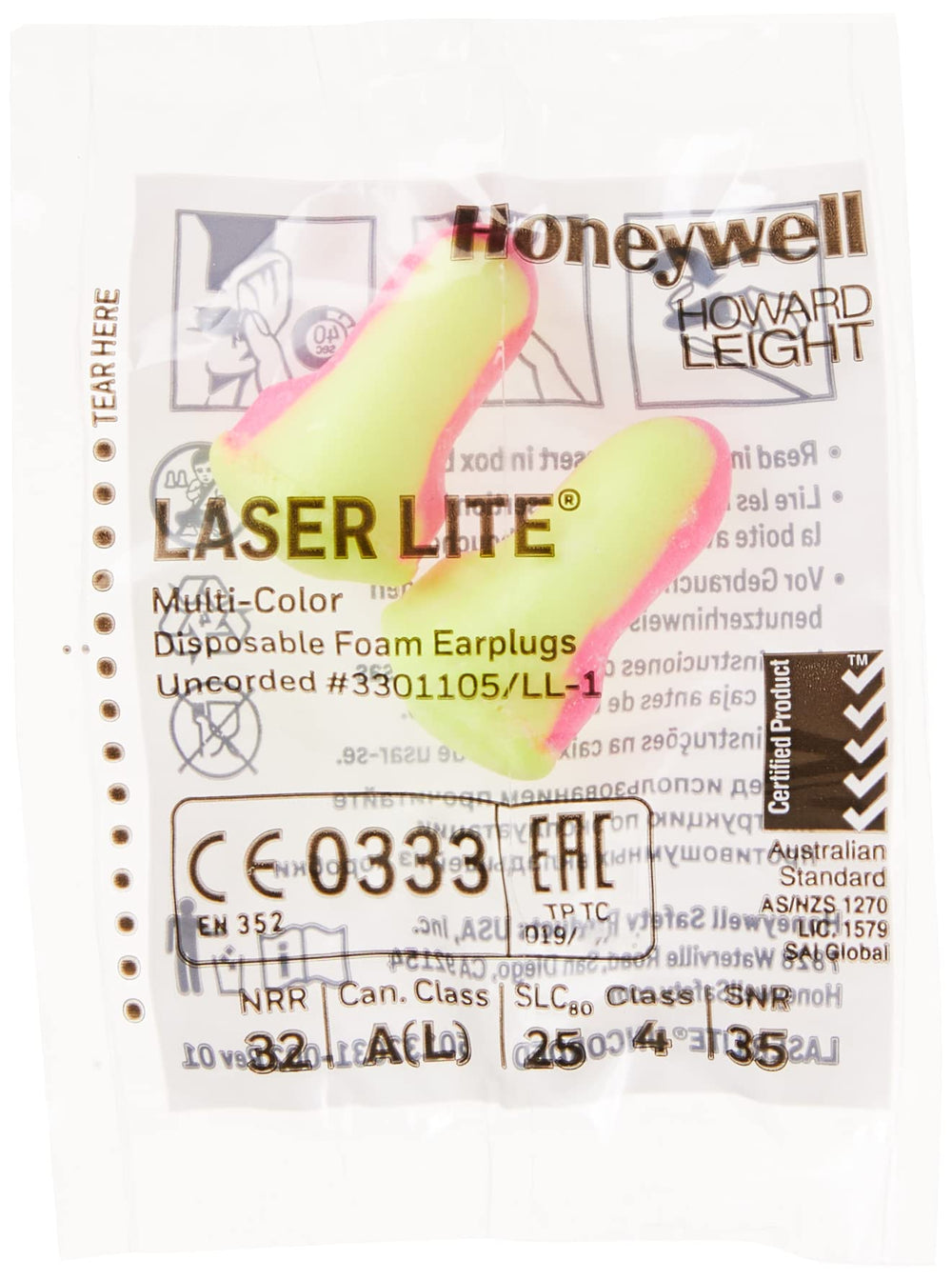 Howard Leight textura de espuma con piel cerrada fácil limpieza