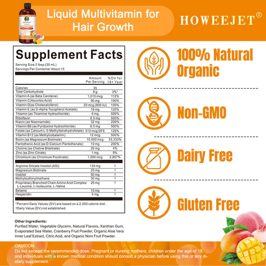 HOWEEJET medidor de dos cucharadas para nutrición capilar diaria