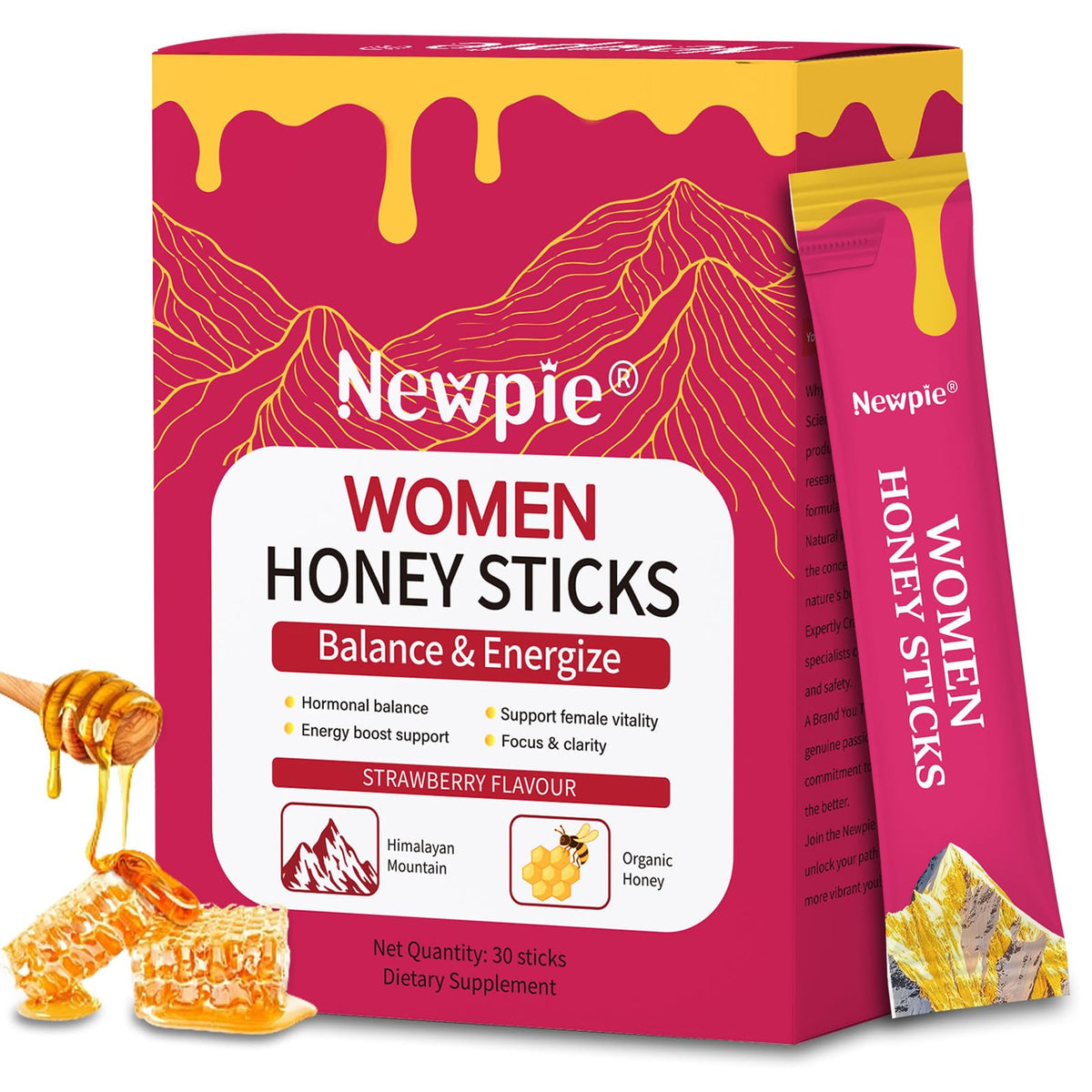 HOWEEJET Shilajit Miel Fresa Energía: impulso natural para la jornada