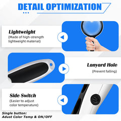 HQGZQL luces LED en tres temperaturas, ajuste ideal según preferencia