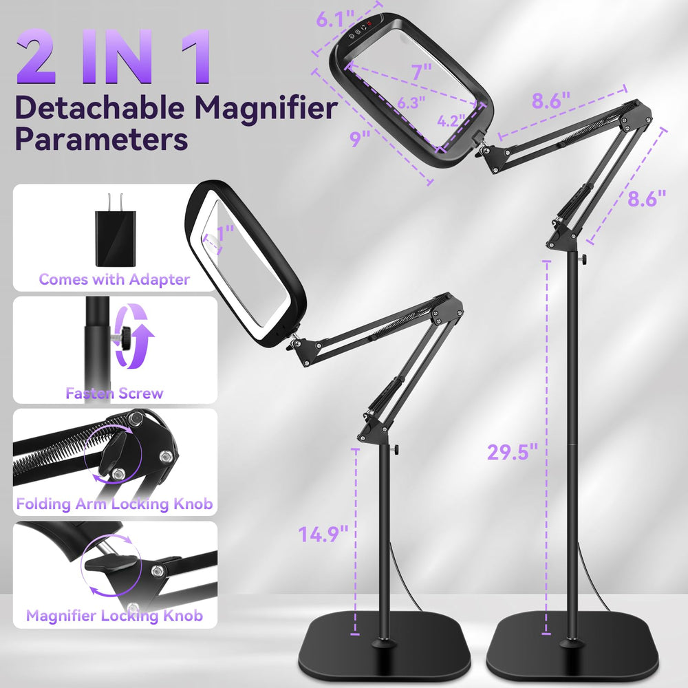 HQGZQL brazo articulado ajustable, posicionamiento rápido y preciso