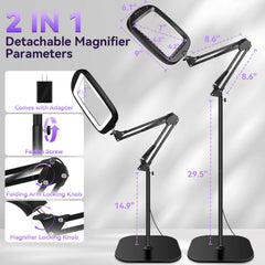 HQGZQL brazo articulado ajustable, posicionamiento rápido y preciso