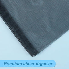 HRX Package primer plano de la organza mostrando textura y costuras resistentes