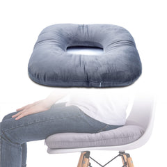 Hshbxd cojín donut vista frontal muestra forma y acabado suave