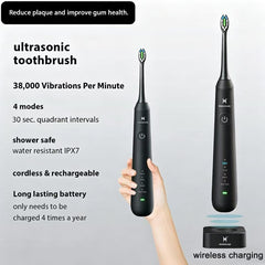 HUACO CARE irrigador en uso en baño, elimina residuos interdentalmente