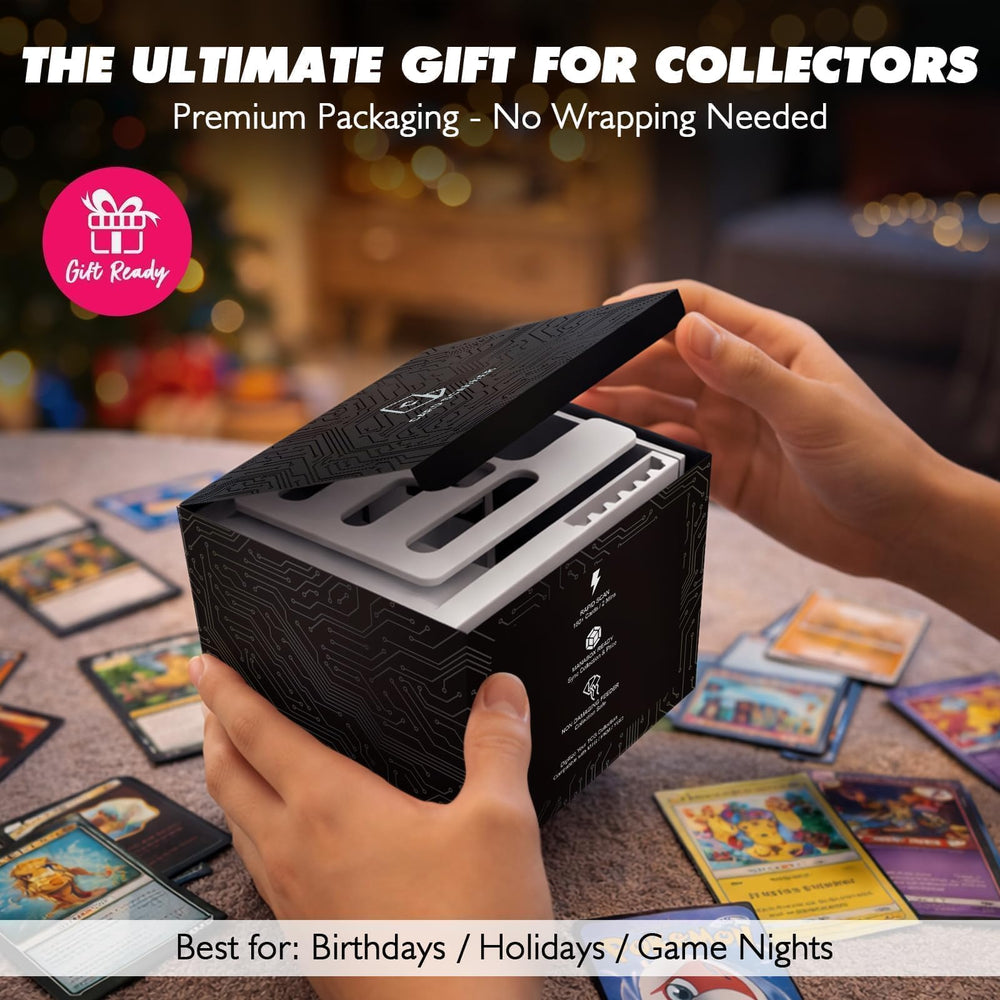 HUBRV caja premium con diseño cyberpunk para almacenamiento y regalo elegante