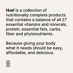 Persona activa disfrutando Huel Black Edition en estilo de vida urbano y en movimiento