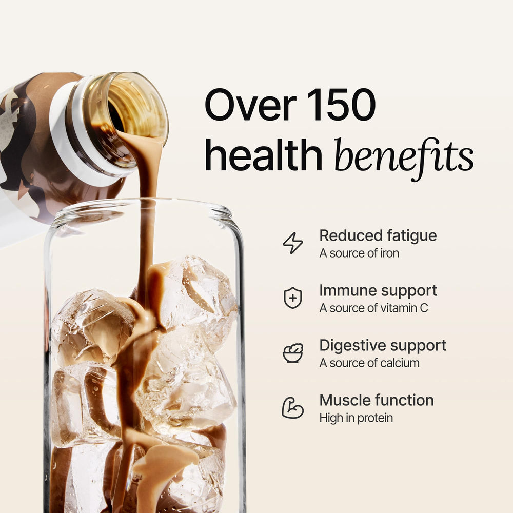 Huel ingredientes integrales visibles que aportan fibra y vitaminas