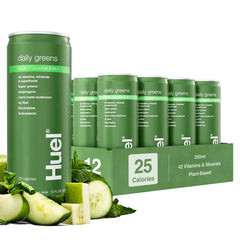 Huel botella frontal mostrando diseño y conveniencia para mañana