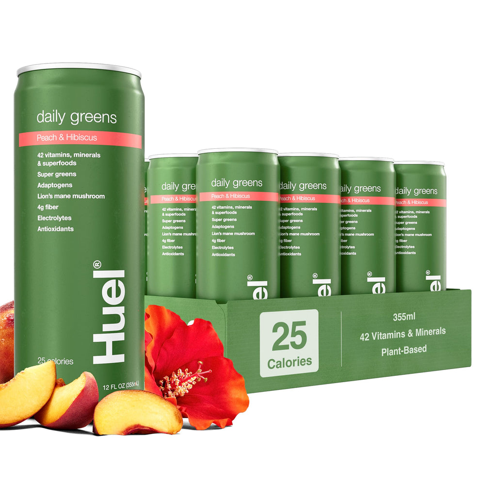 Huel botella frontal mostrando diseño y conveniencia para mañanas