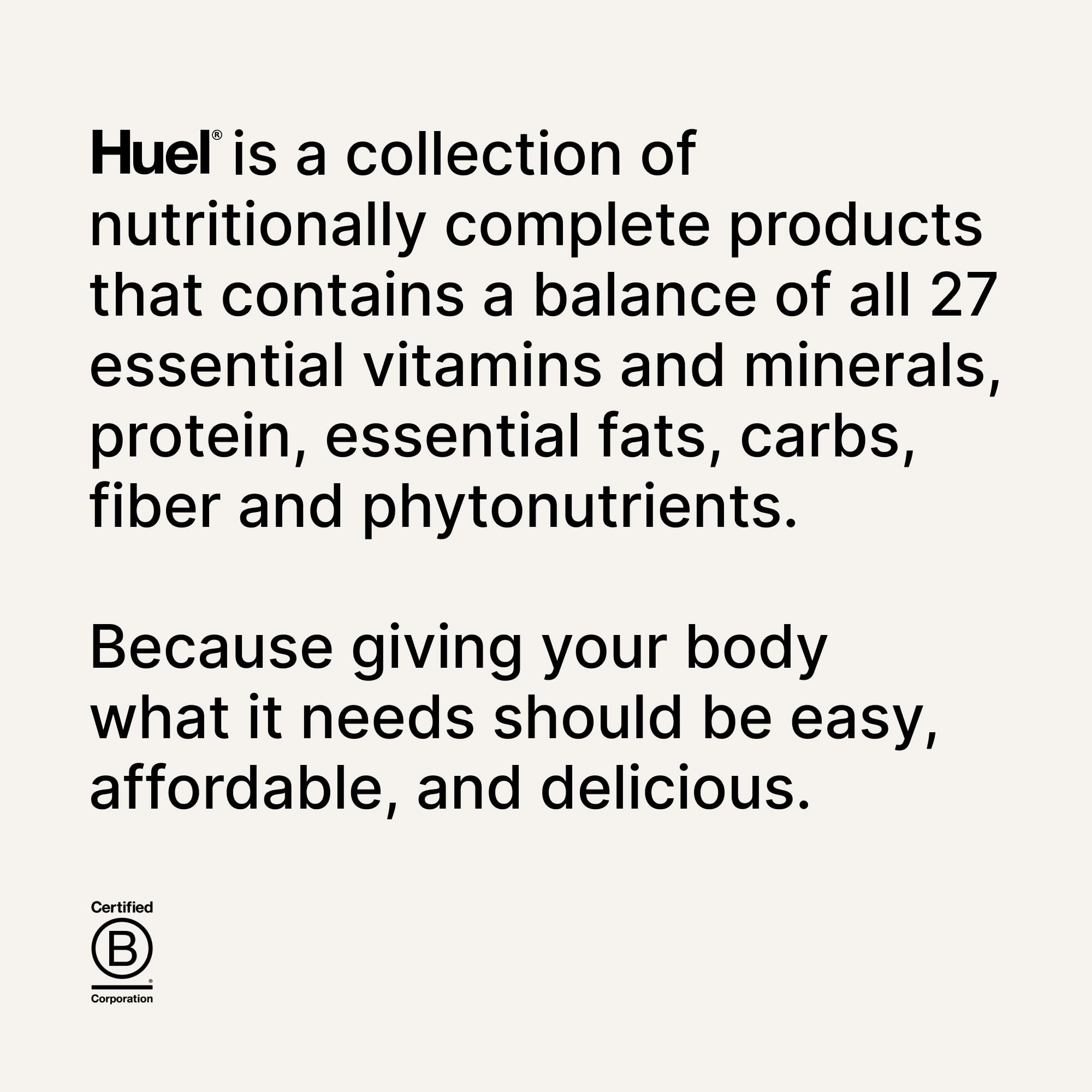 Huel presentación en desayuno mostrando sustitución de comida equilibrada