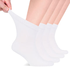 Hugh Ugoli frente del paquete de 4 pares mostrando diseño blanco y comodidad