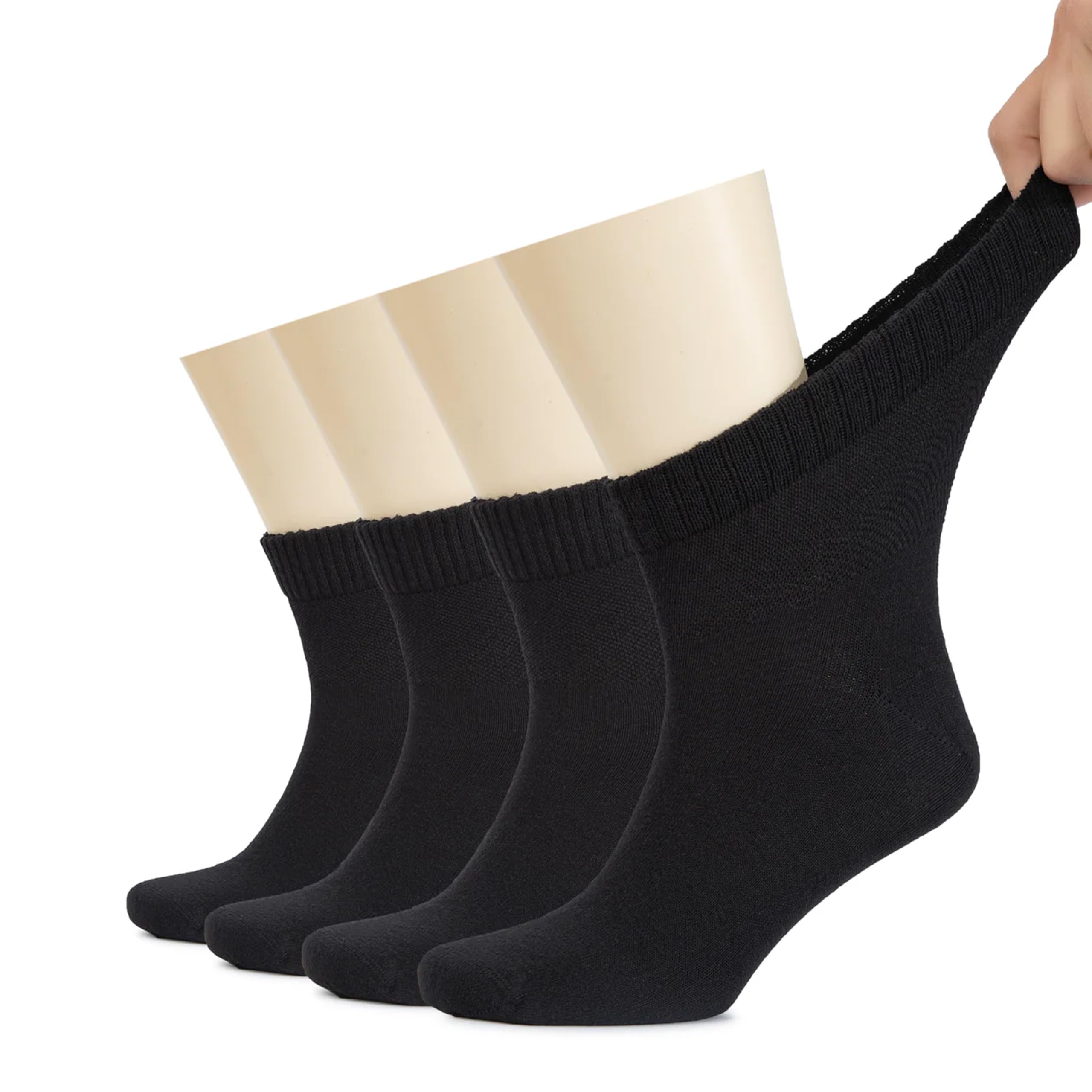 Hugh Ugoli paquete frontal mostrando 4 pares y beneficio durabilidad