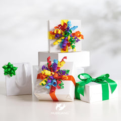 HUIHUANG lazo colocado en caja de regalo aporta acabado profesional