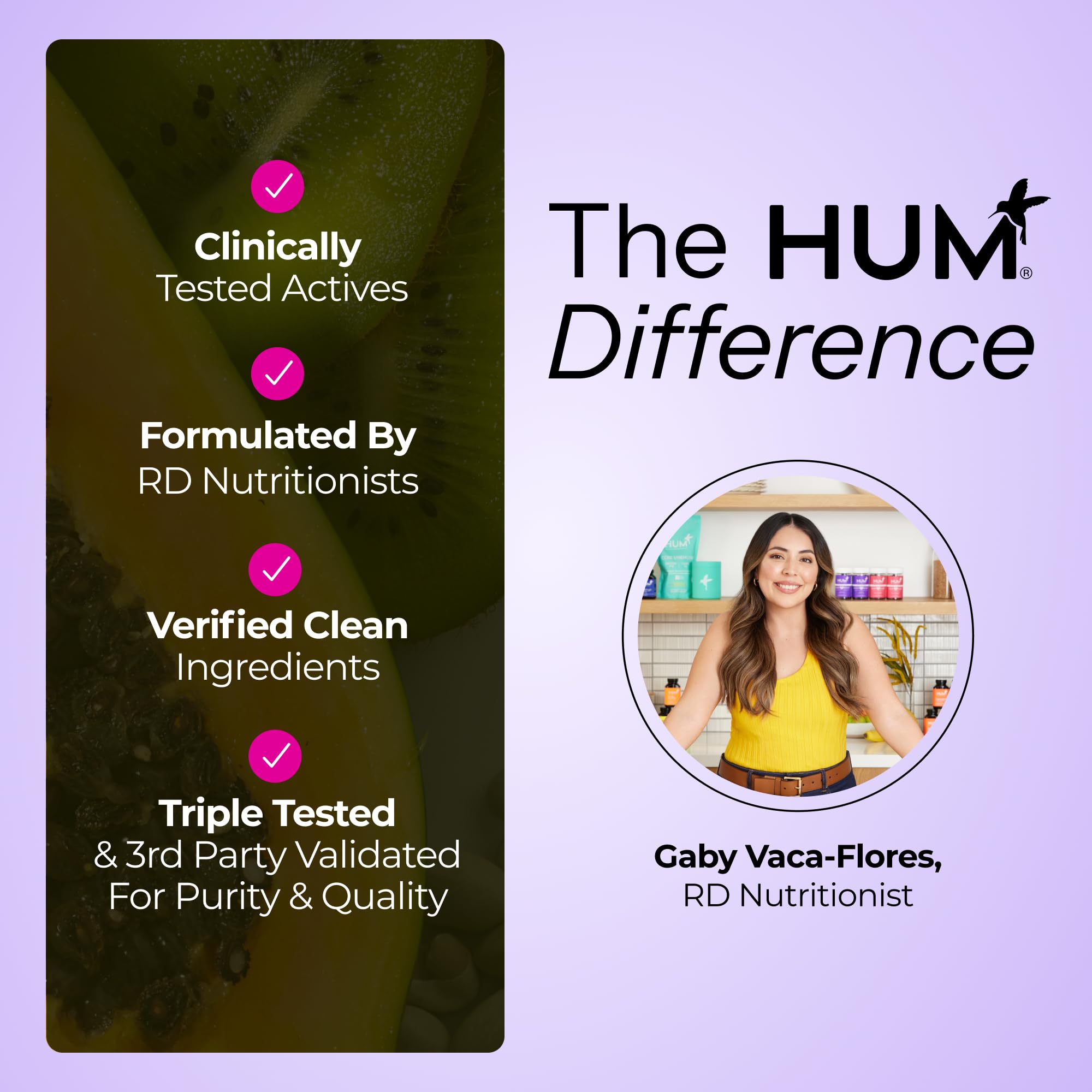HUM Fan Club etiqueta con certificaciones garantiza limpieza y calidad