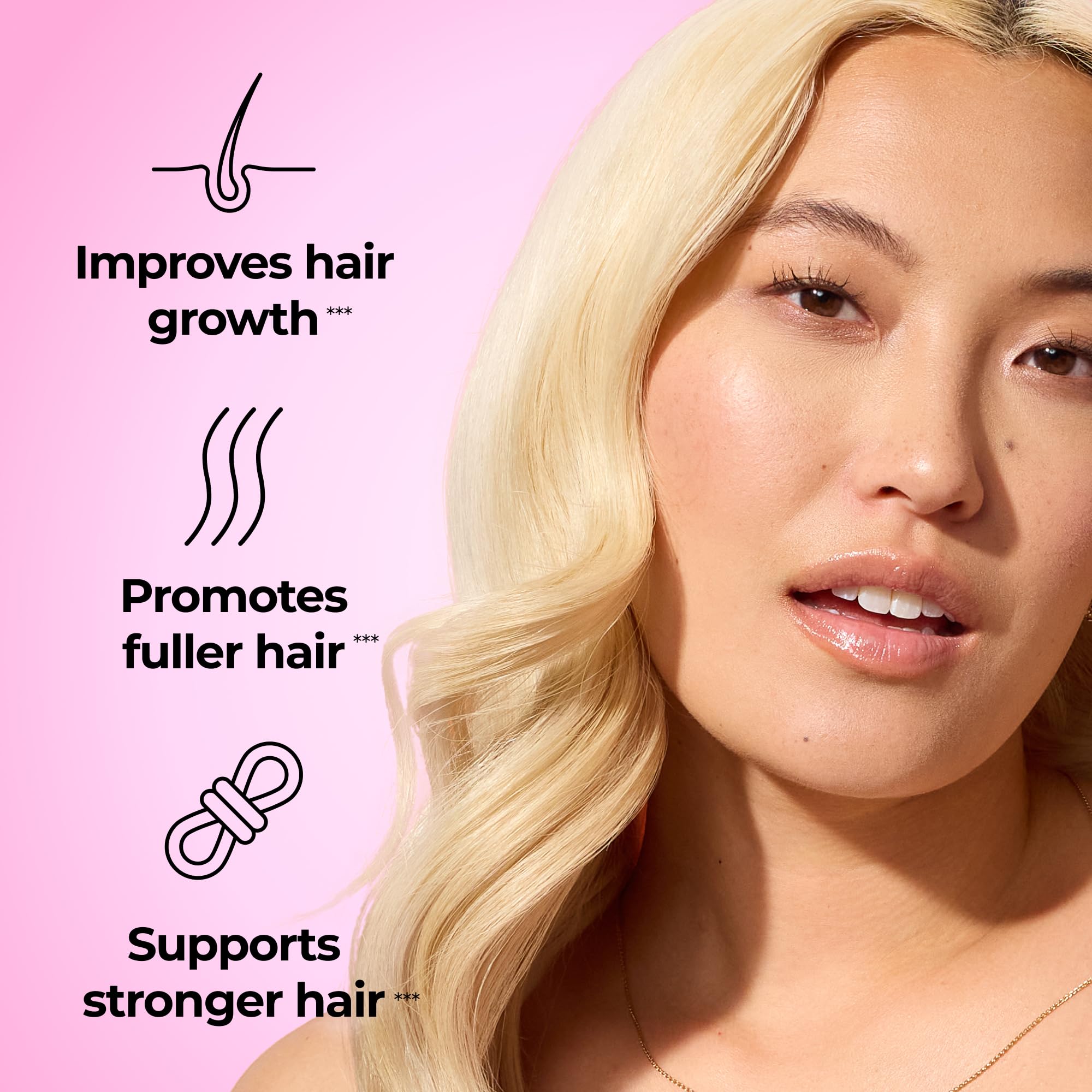 HUM gomita Hair Strong primer plano textura y aspecto apetecible