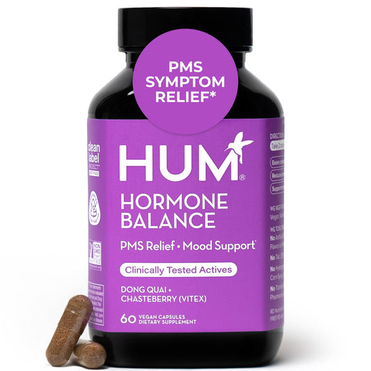 HUM Hormone Balance frente del envase mostrando diseño y cantidad