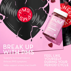 HUM SOS PMS gominolas, cranberry destacado, opción deliciosa para rutina