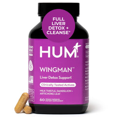 HUM Wing Man frente del envase mostrando diseño y beneficios