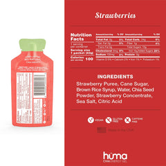 HÜMA CHIA ENERGY GEL sobre abierto con textura y fácil ingestión