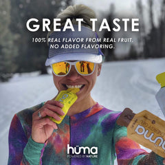 HÜMA CHIA ENERGY GEL etiqueta legible con ingredientes naturales