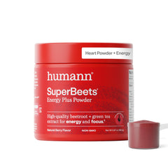 HumanN envase frontal mostrando SuperBeets Energy Plus y beneficios visibles