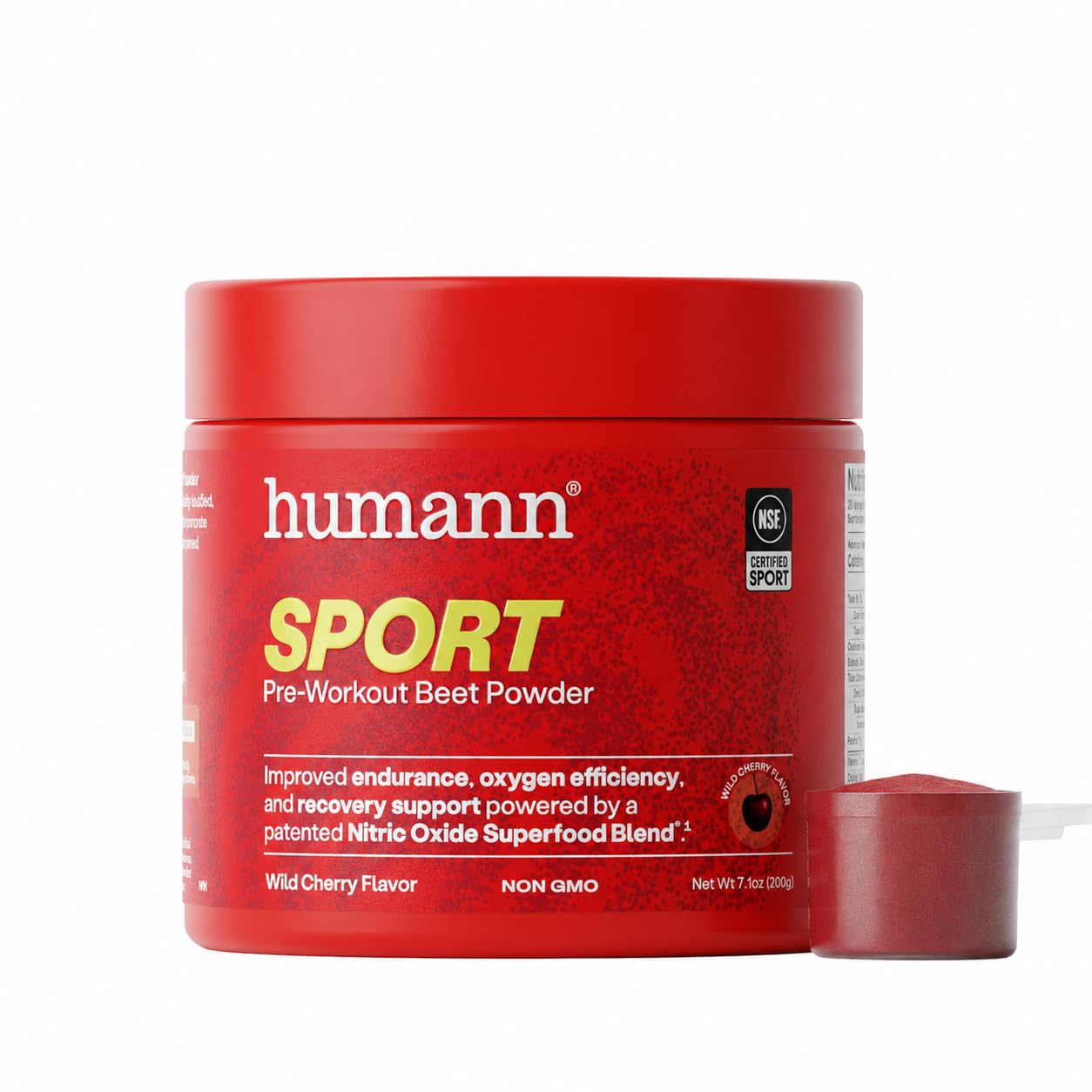 HumanN SuperBeets Sport vista frontal mostrando el envase y beneficios