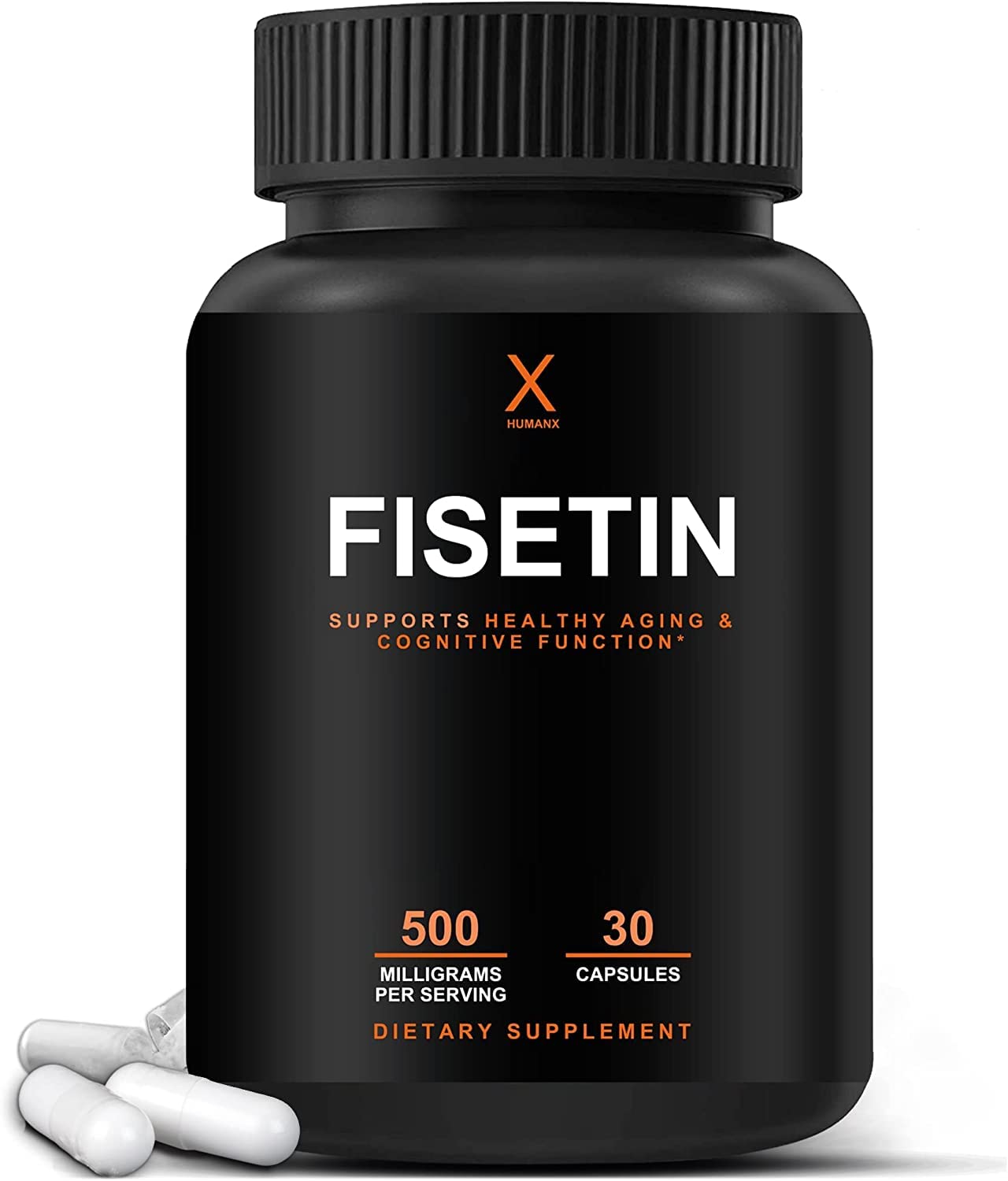 HUMANX frasco frontales mostrando etiqueta clara y pureza 98%