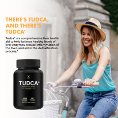 HUMANX TUDCA+ botella abierta lista para uso diario y comodidad