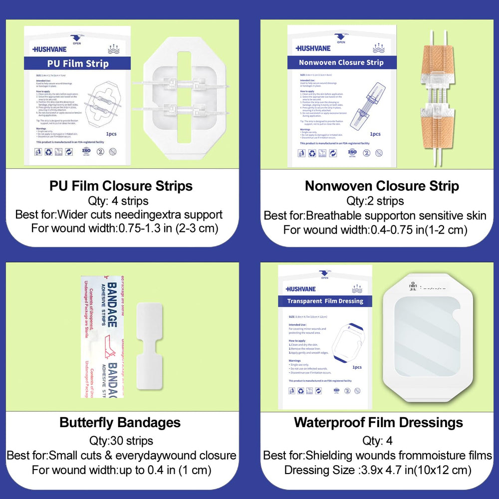 HUSHVANE kit desplegado mostrando todos los componentes incluidos